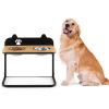 fooDog Bowl Stand with 2 Stainless Steel Food Water Bowls