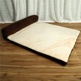 Pet Dog Bed (Option: Coffee-Unilateral-XL)