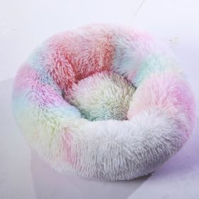 Plush pet nest (Option: Multicolor-70cm)