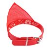 Adjustable Bandana Leather Pet Collar Triangle Scarf