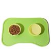 Dog Food Mat For Floors Waterproof,Thicker Cat Food Mat Non-Slip,Dog Bowl Mats For Food And Water,Pet Feeding Mat Silicone,Raised Edges To Prevent Tra