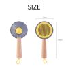 OneKey Pet Hair Remover Comb Pet Comb Grooming Brush Pet Hair Cleaner Brush Cat Shedding Brush Self Cleaning Slicker For Long & Short Hair Cats And Do